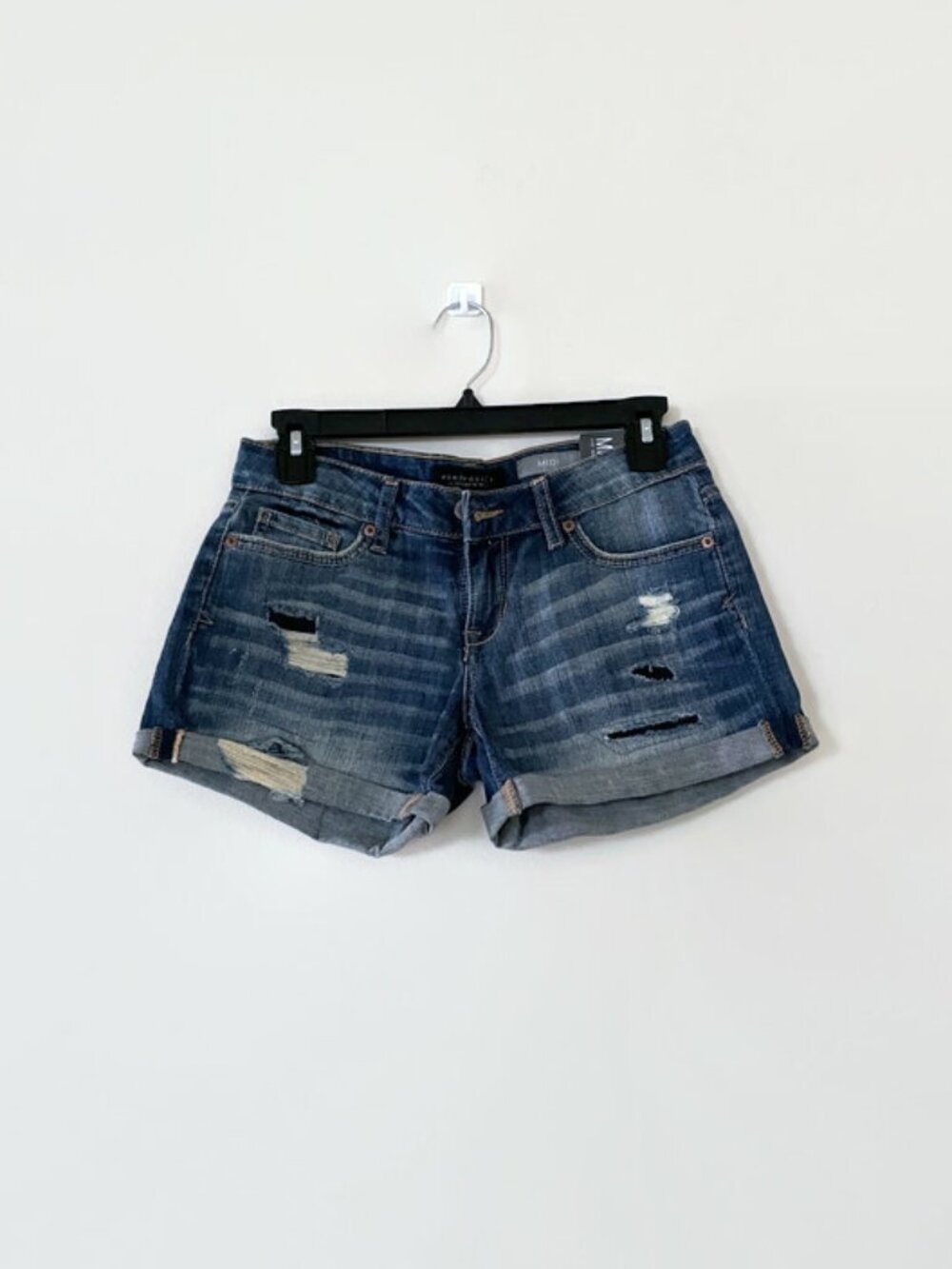 AEROPOSTALE Denim Five pocket shorts, Ripped Midi Shorts